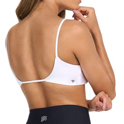 Imagem de Top Feminino Alto Giro Costas Abertas Branco Optico - 101526