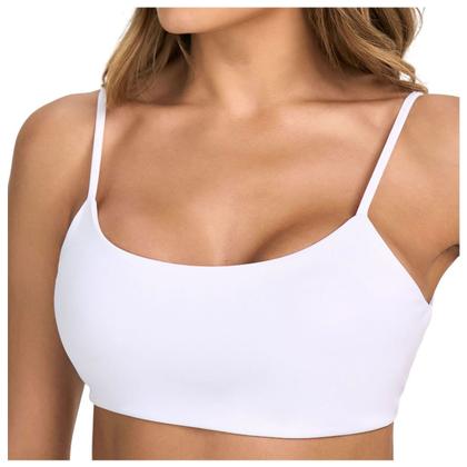 Imagem de Top Feminino Alto Giro Costas Abertas Branco Optico - 101526
