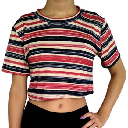 Imagem de Top Feminino Blusinha Manga Curta Soltinho Estampas Sortidas Viscolycra Pp ao Plus Size