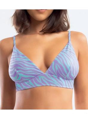 Imagem de Top feminino fixo largo estampa zebra verde  fps50+ she ref:371.26