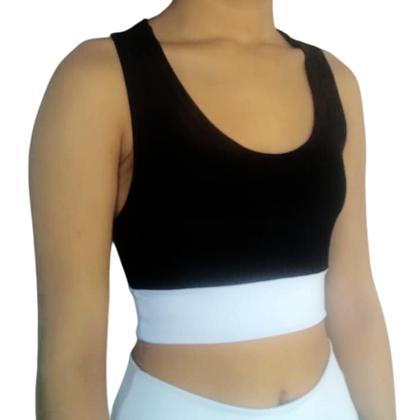 Imagem de Top Feminino Regata Justo Barra Suplex Pp Plus ao Size bc