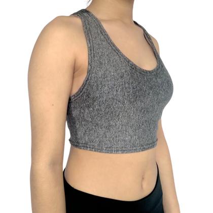 Imagem de Top Feminino Regata Justo Liso Suplex Pp ao Plus Size