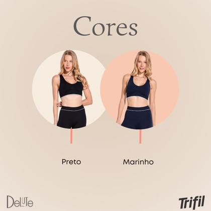 Imagem de Top Feminino Trifil Sem Costura e Sem Bojo Esportivo Básico com Alça Larga de Academia Resistente