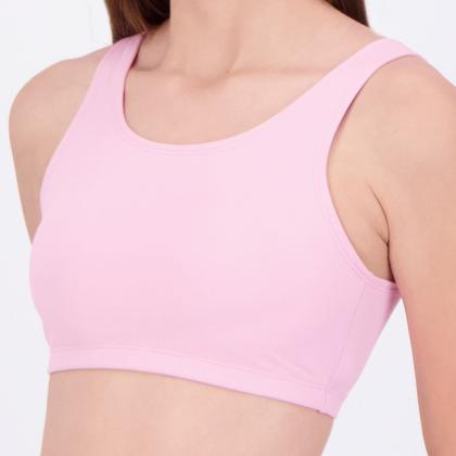Imagem de Top Fila Essential II Feminino Rosa e Branco