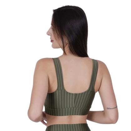 Imagem de Top Fitness com Bojo Removível 3D Cropped Academia Sustentação -c7 TOP NICOLE