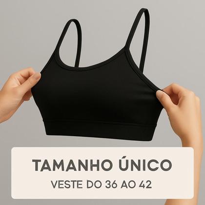 Imagem de Top Fitness Corrida Bojo Removível Compressão Envio Rápido