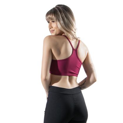 Imagem de Top Fitness Nadador Vekyo Modas Feminino Alça Fina Roupa de Academia Corrida 