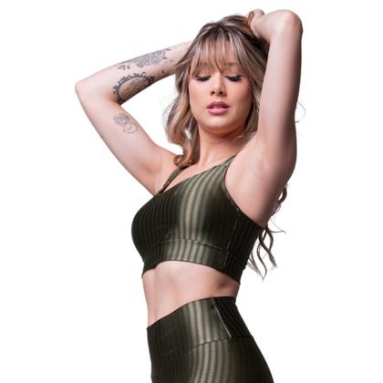 Imagem de Top Fitness New Zig Vekyo Modas Com Bojo Removível Roupa de Academia Corrida 