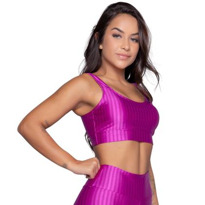 Imagem de Top Fitness New Zig Vekyo Modas Com Bojo Removível Roupa de Academia Corrida 