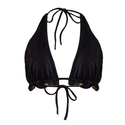 Imagem de Top Frente Única Dupla Face - Onça com Preto