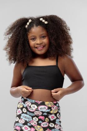 Imagem de Top Infantil Menina Preto