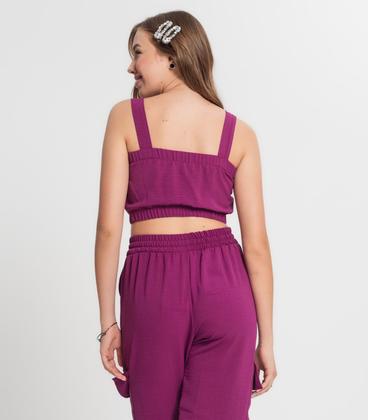 Imagem de Top Juvenil Feminino Minty Roxo