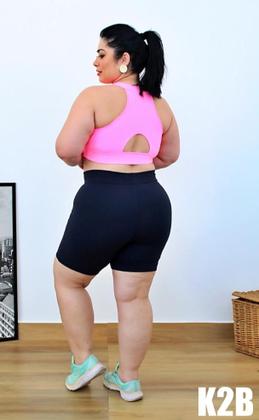 Imagem de Top laruana plus size k2b decote nadador poliamida reforçado