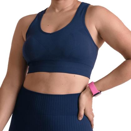 Imagem de Top Lupo Seamless Basic Com Bojo Feminino - Marinho