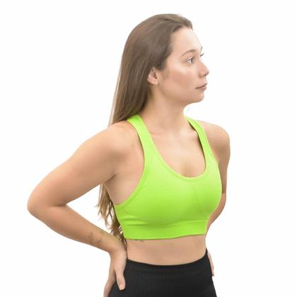 Imagem de Top Nadador Feminino Sustentação Roupa Academia Ginástica Fitness Lupo