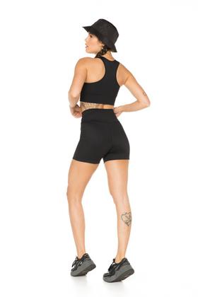 Imagem de Top Nadador Sperafico Poliamida Push-Up Preto