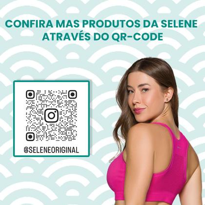 Imagem de Top Para Academia Selene Microfibra Sem Costuras Com Costas Nadadoras