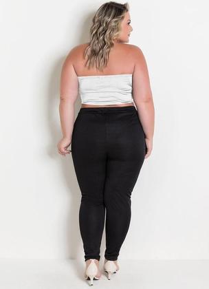 Imagem de Top Plus Size Branco Básico em Malha Fria - Moda Feminina