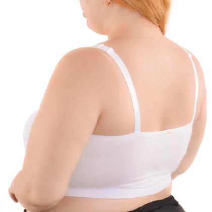 Imagem de Top Plus Size Em Algodão Com Bojo Removível Santa Passion