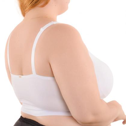 Imagem de Top Plus Size Em Algodão Com Bojo Removível Santa Passion