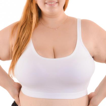 Imagem de Top Plus Size Em Algodão Com Bojo Removível Santa Passion