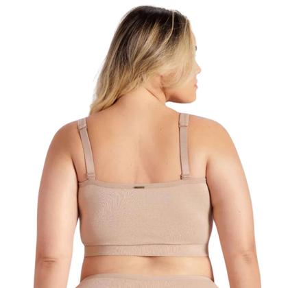 Imagem de Top Plus Size Em Algodão Com Bojo Removível Santa Passion