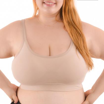 Imagem de Top Plus Size Em Algodão Com Bojo Removível Santa Passion