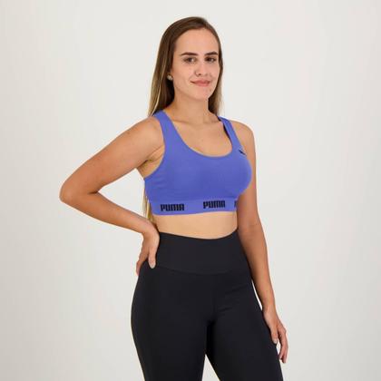 Imagem de Top Puma Sem Costura Azul