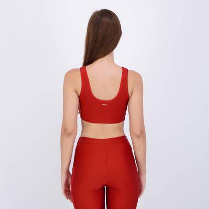 Imagem de Top Selene Com Recorte e Bojo Removível Feminino Vermelho