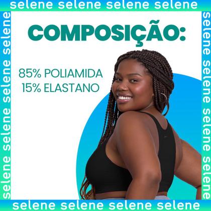 Imagem de Top Selene Plus Size Tamanhos Grandes Sem Costura Com Alça Larga E Conforto