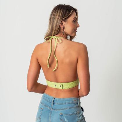 Imagem de Top Sutien Jeans Color Verde Lima