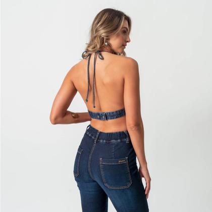 Imagem de Top Sutien Jeans Color Verde Lima