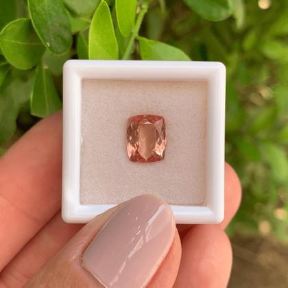 Imagem de Topázio Imperial Laranja Cushion 2,82ct