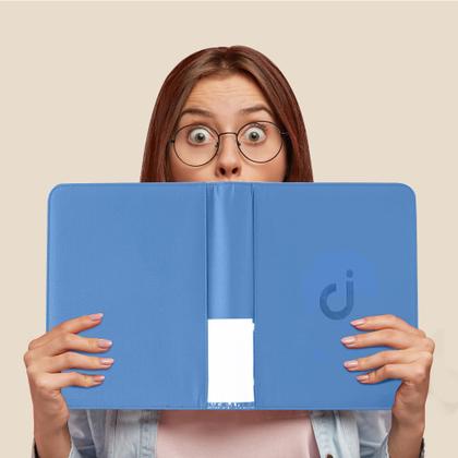 Imagem de Toploader Binder D DACCKIT modelo A contém 128 cartas azul celeste
