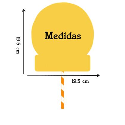 Imagem de Topo de Bolo Arraiá Personalizado
