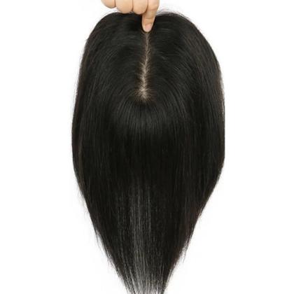 Imagem de Topo De Cabeça Cabelo Humano Liso C Tic Tac Prótese Capilar
