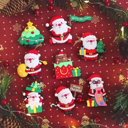 Imagem de Topper de Bolo de Natal com Papai Noel - Decoração para Bolos e Cupcakes (2024/2025)