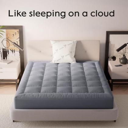 Imagem de Topper de colchão Niagara Viscose Bamboo Queen RV Grey