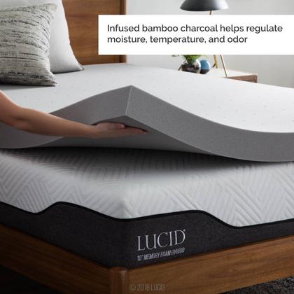 Imagem de Topper Lucid Memory Foam de 4 polegadas, tamanho duplo