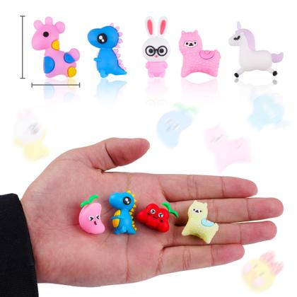 Imagem de Toppers de lápis Kolewo4ever 100 peças de silicone para animais