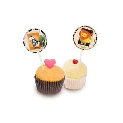 Imagem de Toppers Docinhos Picks de Papel festa Safari 8 Un Regina Festas - Inspire sua Festa Loja