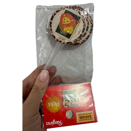 Imagem de Toppers Docinhos Picks de Papel festa Safari 8 Un Regina Festas - Inspire sua Festa Loja