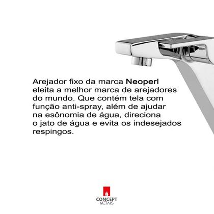 Imagem de Torneira 1017 para banheiro luxo requinte cromado 1/4