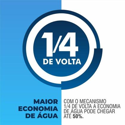 Imagem de Torneira Abs Colorflex Preta Parede 1/4 De Volta 1167 C70