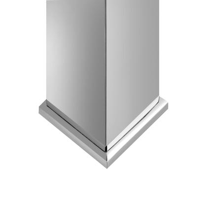 Imagem de Torneira Bancada Banheiro Quadrada Inox Cromada Bica Alta