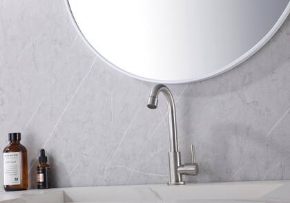 Imagem de Torneira Bancada Lavatório Banheiro Aço Inox 304 1/4