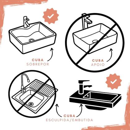 Imagem de Torneira Banheiro Cromada Cascata Slim de Pia Bica Móvel 1/4 de Volta