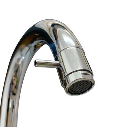 Imagem de Torneira Banheiro de Mesa Link Angular Baixa Metal Cromado