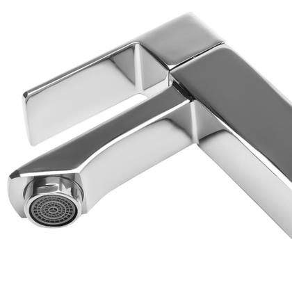 Imagem de Torneira Banheiro Lavabo Pia Cuba Luxo Cromada 1/4 de Volta- Fino Inox