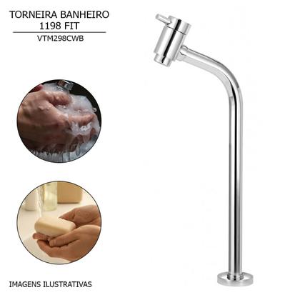 Imagem de Torneira Banheiro Mesa Bica Alta 1198 Fit Cromado Esteves